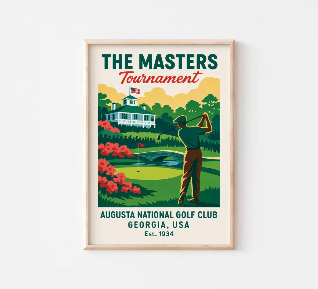 Vintage Golf Poster - Retro Illustration Style - Golf Lover Gift and Decor - Digital Download - E... | Etsy (US)