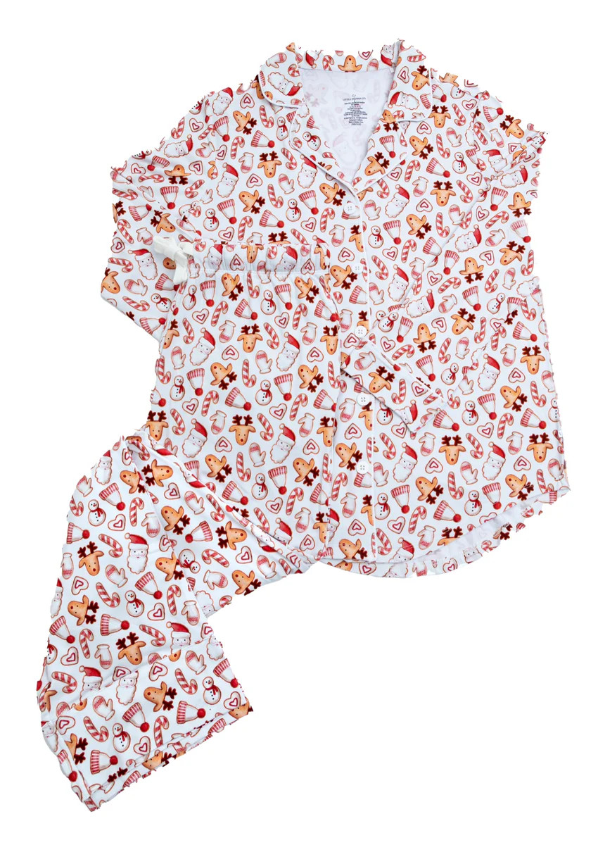 Christmas women’s Button Down Pajama Set | Little Pajama Co.