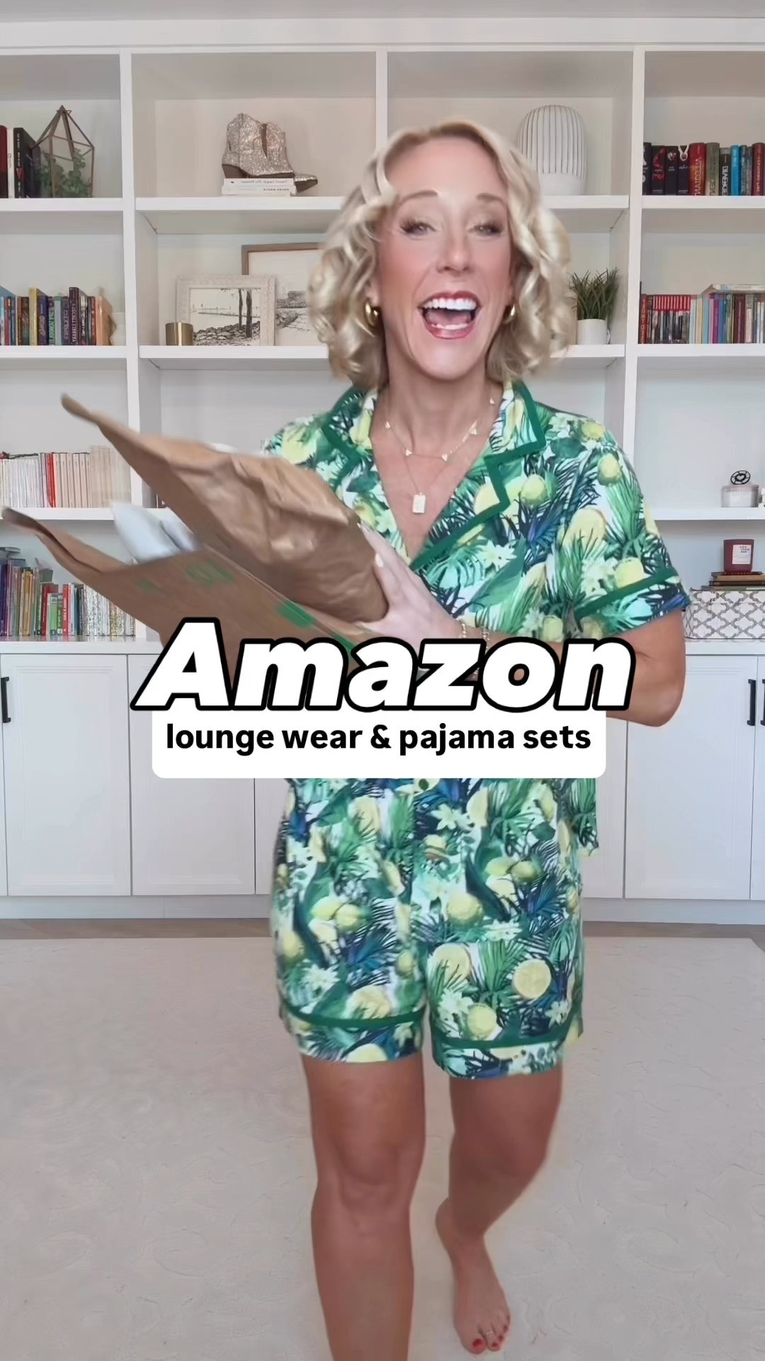 Amazon lounge wear and pajama sets: wearing a small in the two sweater sets. And a medium in the 3 pajama sets.

#LTKOver40 #LTKSeasonal #LTKFindsUnder50