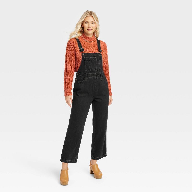 Women's Denim Overalls - Universal Thread™ Black | Target