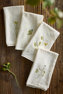 Seed Pod Napkins, Set of 4 | Anthropologie (US)