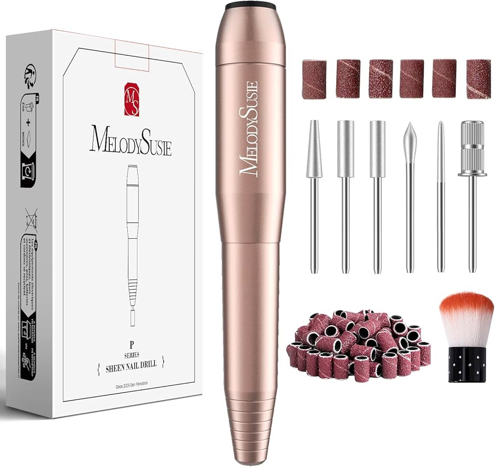 MelodySusie Electric Nail Drill Machine,PC120I Portable Electric Nail File Efile Set for Acrylic ... | Amazon (US)