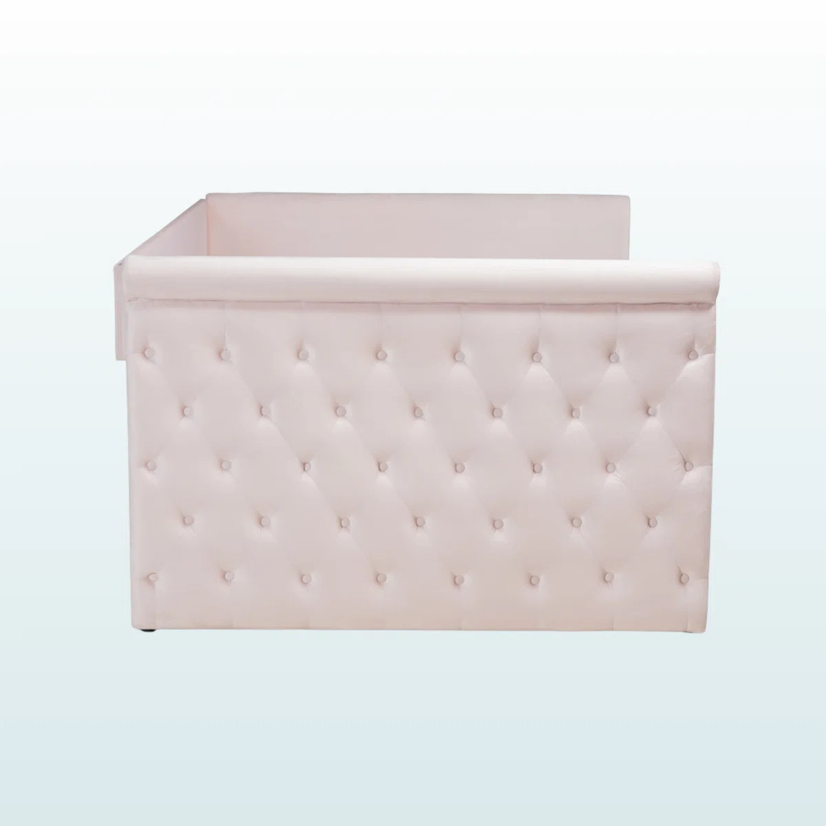 Hinterland in Velvet Fabric Upholstered Daybed with Trundle in Modern and Contemporary Style | Wayfair North America