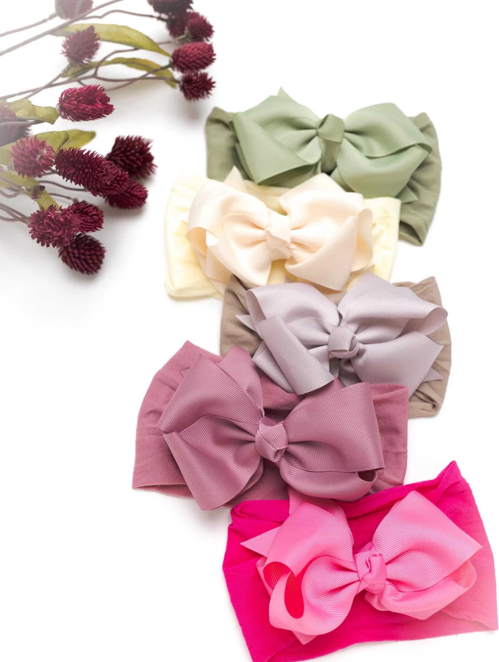 PICK COLOR Big Bow Baby Headband, Baby Girl Headbands, Baby Turbans, Baby Head Wraps, Toddler Lar... | Etsy (US)