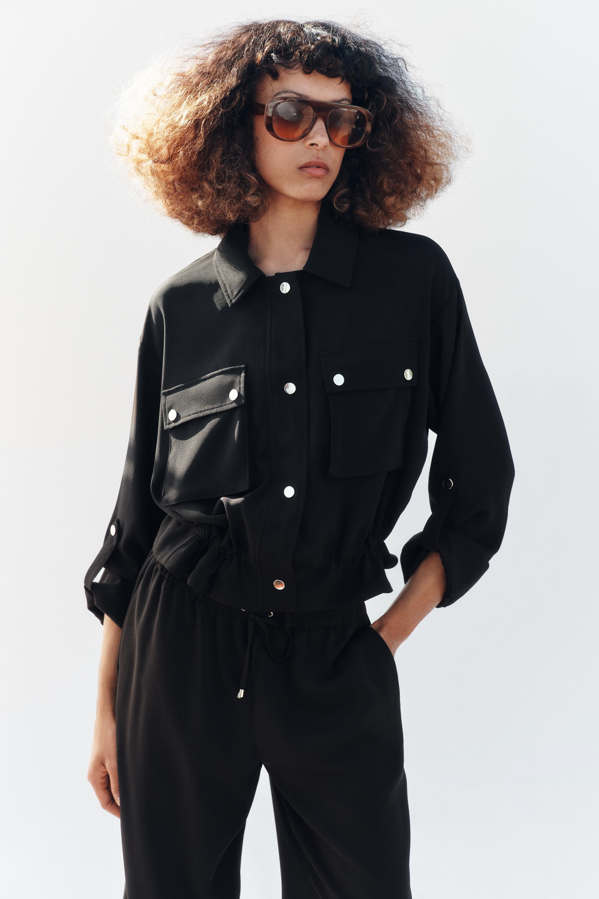 ROLLED-SLEEVE SAFARI JACKET | Zara US