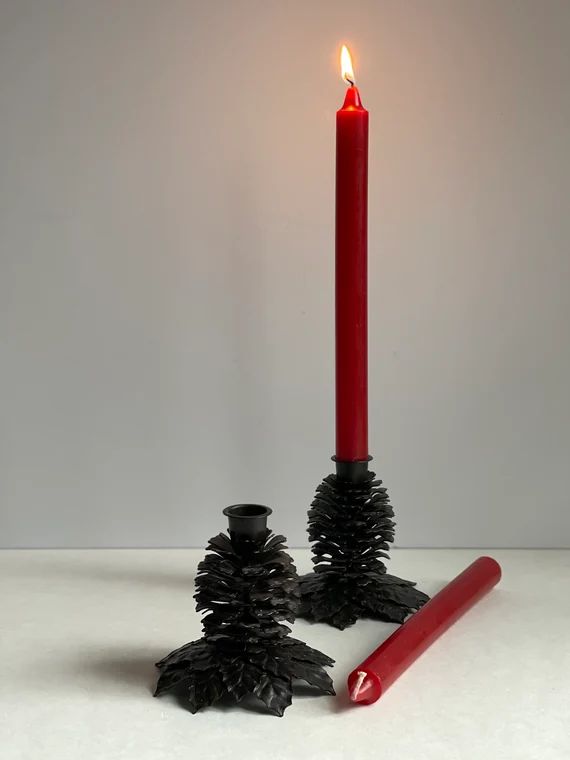 Pine Cone Candlestick Holder  Christmas Candle Stick Holder  | Etsy | Etsy (US)
