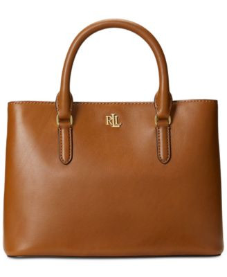 Leather Small Marcy Satchel Bag | Macy's