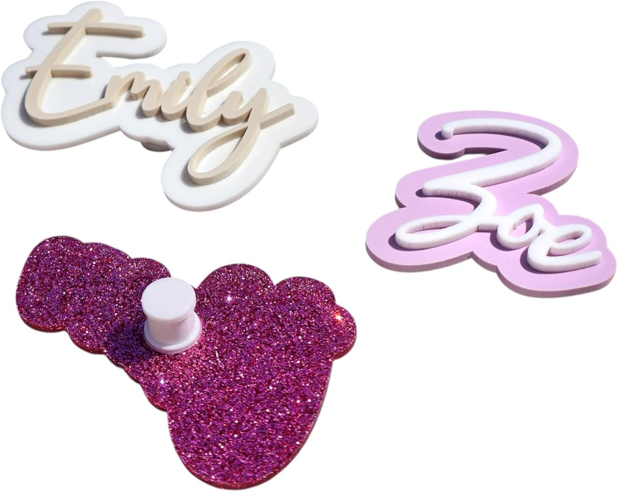 K&K Arts Bogg Bag Charm: Custom Beach Bag Tag, Personalized Acrylic Tote Accessories & Family Nam... | Amazon (US)