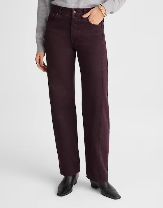 Petite Pieced Barrel-Leg Jeans | Madewell