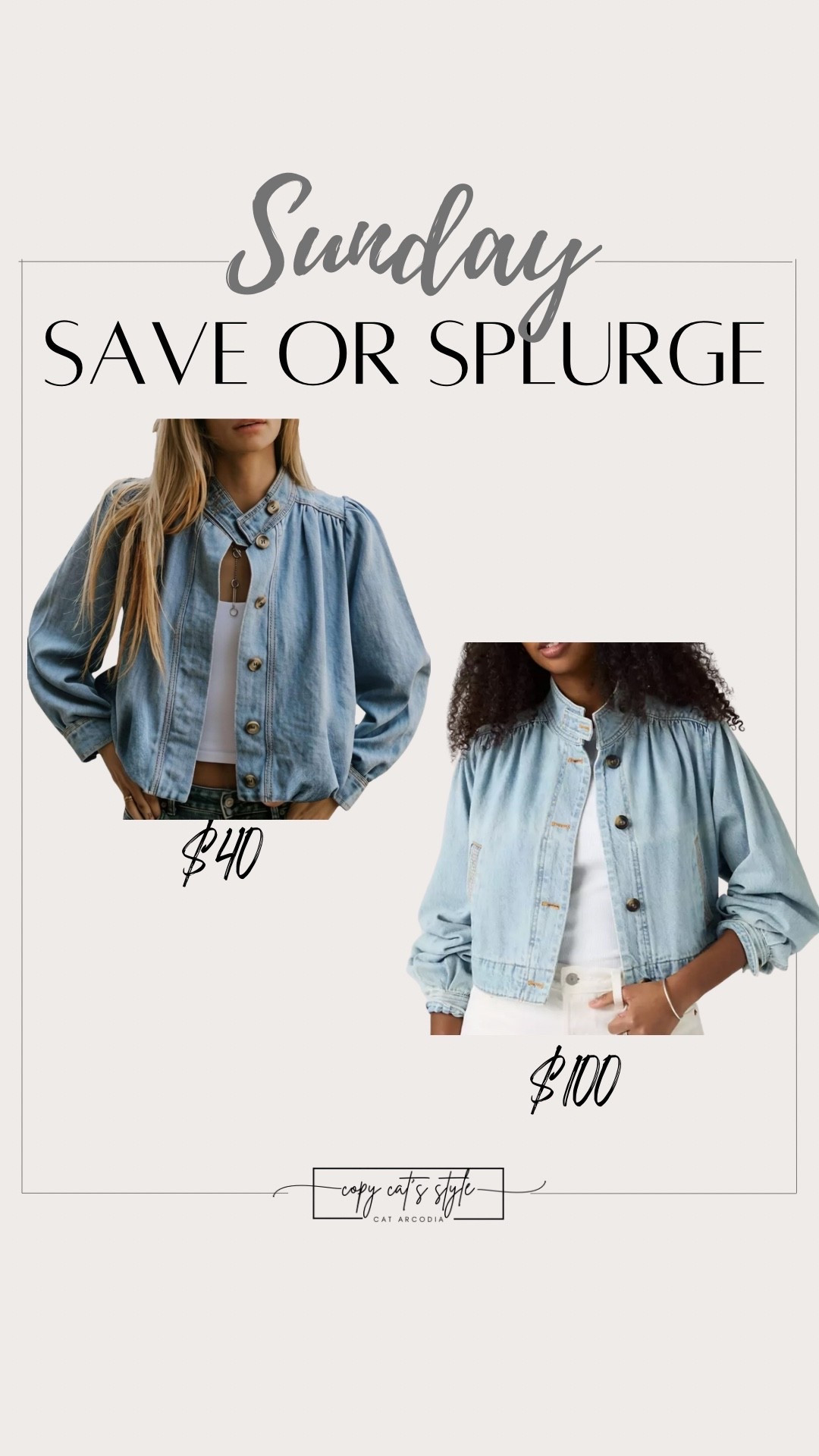 Save or splurge on the trending Levi Jean jacket. Amazon jackets for less. Look for less Jean jackets.

#LTKOver40 #LTKMidsize #LTKSaleAlert