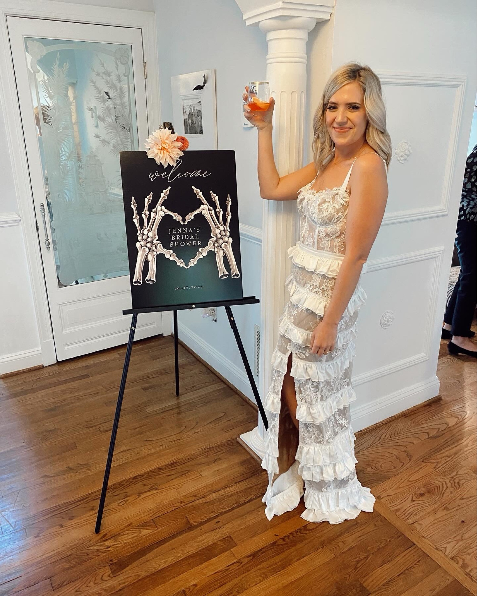 Bridal shower dress. Wearing a medium!! #vchampan #revolve #bridalshower 

#LTKwedding #LTKshoecrush