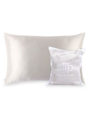 slip 2-Piece Love Me I&#8217;m Delicate Queen-Size Pillowcase &amp; Delicates Bag Gift Set on SAL... | Saks Fifth Avenue OFF 5TH