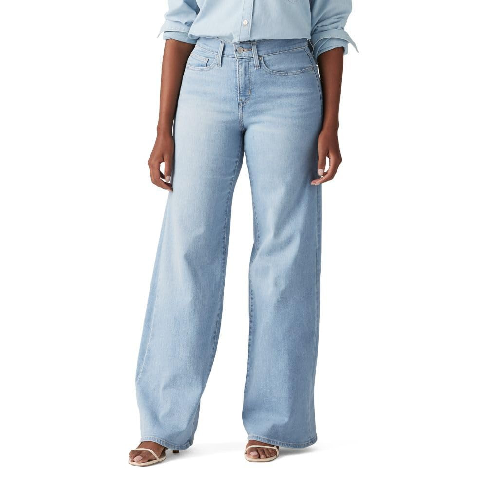 Levi's Womens 318 Shaping Wide-Leg Jeans (Also Available in Plus) | Amazon (US)