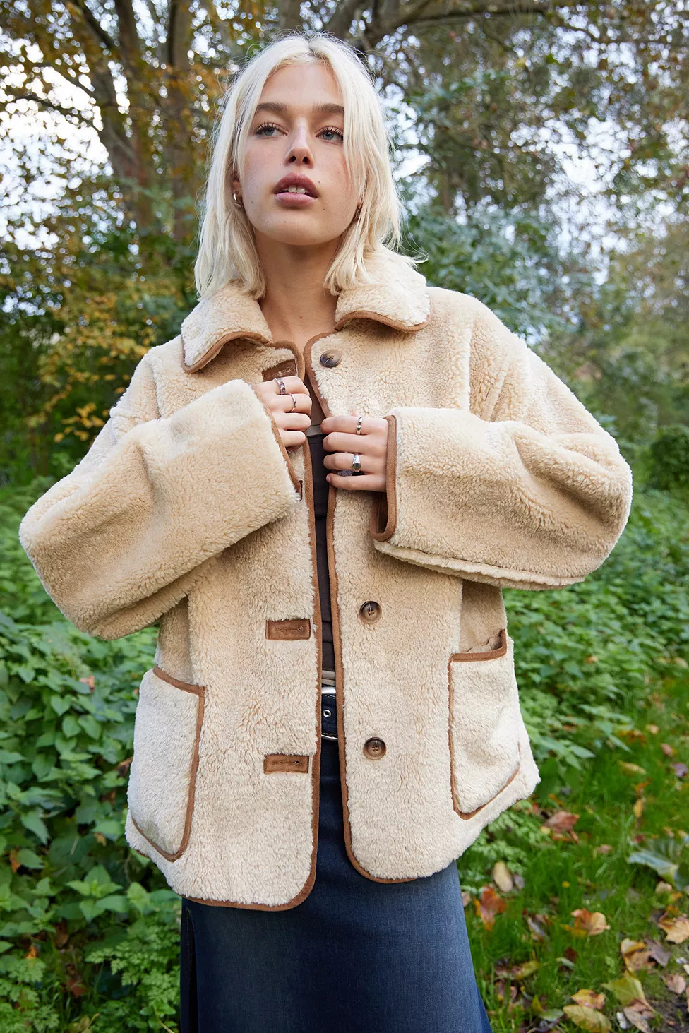 BDG Borg Reversible Coat | Urban Outfitters (EU)