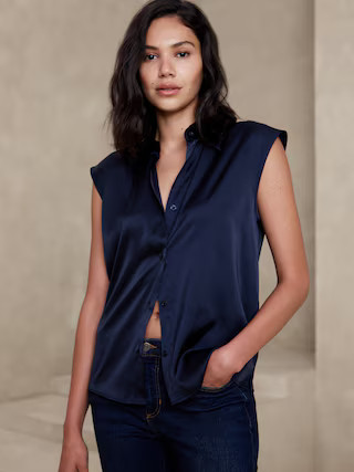 Collared Blouse | Banana Republic Factory