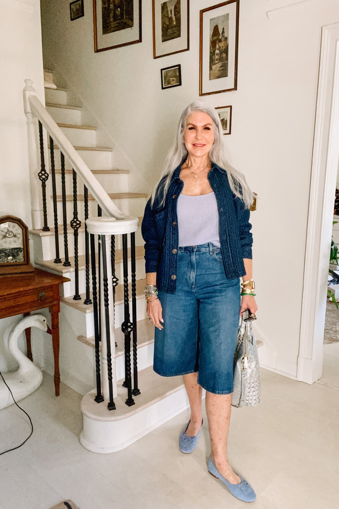 ✨GRWM✨

Isn't it nice to see an item that can be worn season after season, year after year? Behold the denim jacket 

It's that time of the year when it's too hot to wear full length denim, but I love this style of denim jacket because it's perfect for adding texture to an outfit. @aveclesfilles designed the jacket I'm wearing today

The pattern is so unique and pairs well with a cashmere cami. I decided to wear the jacket unbuttoned to create a more oversized look. 

I'm en route to run some errands and do a little shopping today.  What are your plans for the day?


#LTKstyletip #LTKsalealert #LTKSeasonal