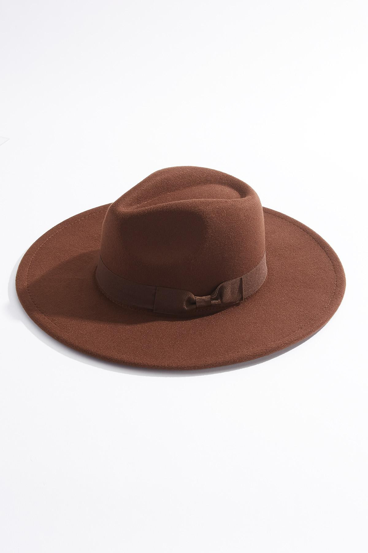 Brown Felt Panama Hat | Cato Fashions