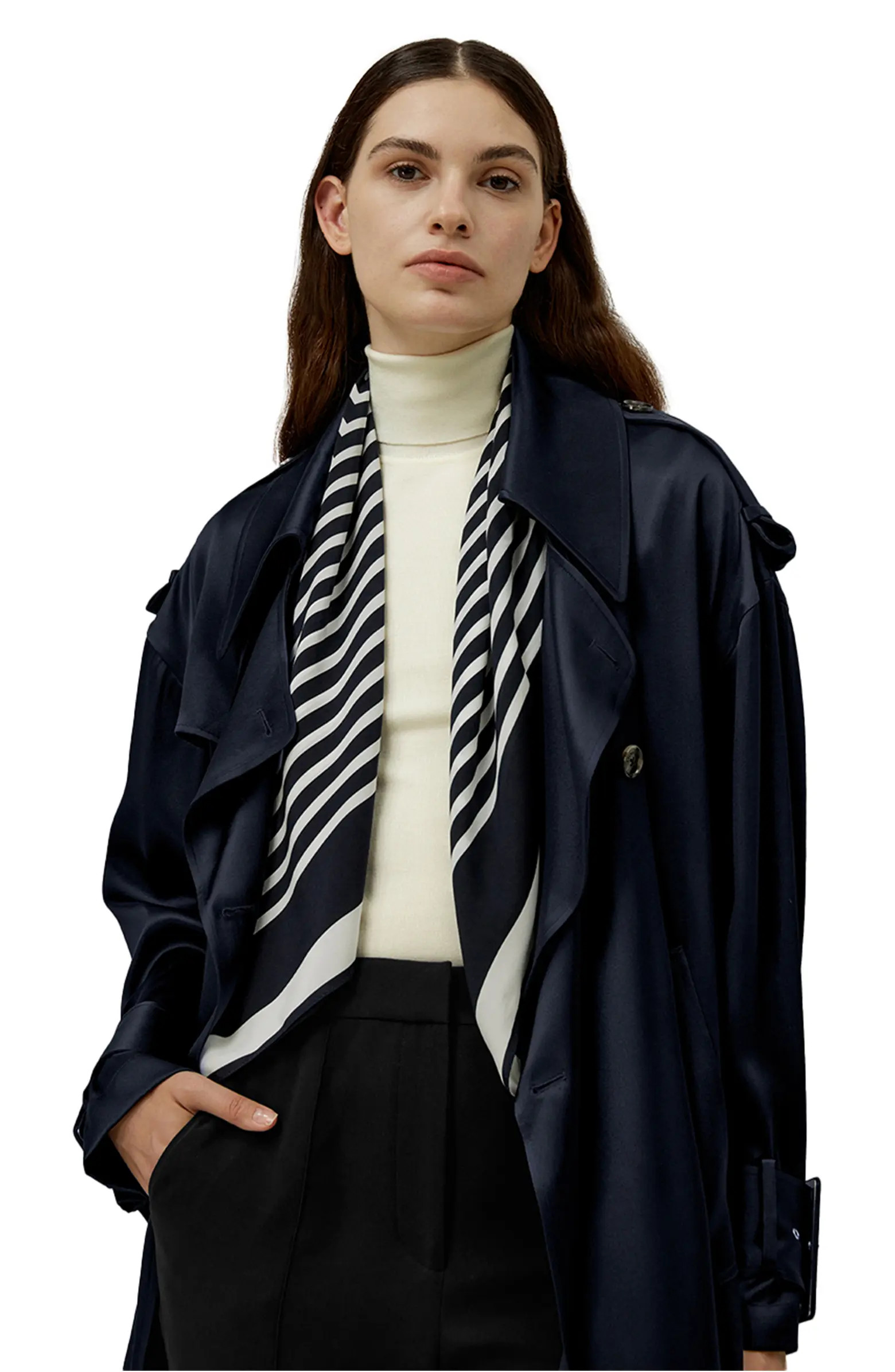 Mid-Century Pattern Silk Scarf | Nordstrom