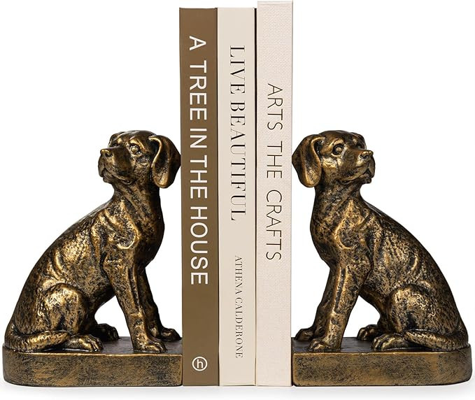 Bookends Heavy Duty to Hold Books - Book Ends for Shelves, Labrador Retriever Statues Decorative ... | Amazon (US)
