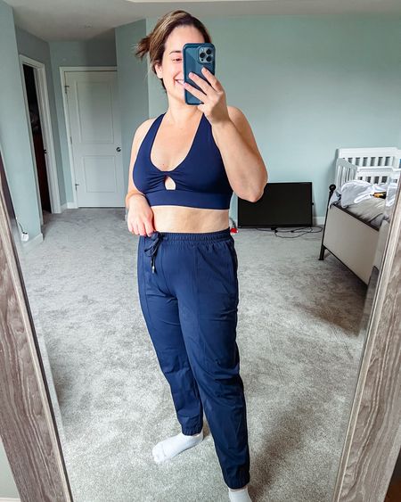 Fabletics outfit for January! Sports bra and jogger pants set in navy blue! I love it! 

This bra is one of my go-to’s for working out and running. And these pants are super stretchy and comfy! Perfect for my postpartum body. They would also be great for a travel outfit  

I’m wearing a size large in both. 



#LTKfitness #LTKSeasonal #LTKtravel