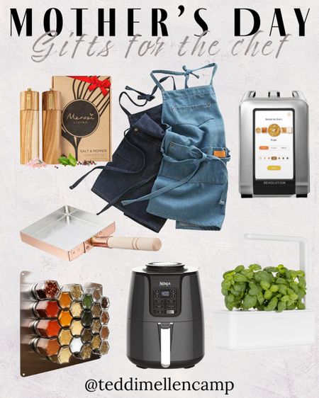 Perfect gifts for the mom who loves to cook! 

Spice rack - air fryer - toaster - frying pan - salt and pepper shakers - aprons - herb garden

#LTKGiftGuide #LTKhome
