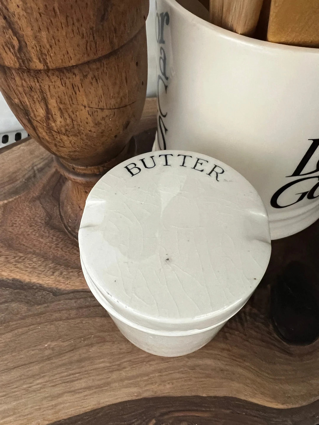 Antique Edwardian White Ironstone Picnic Butter Pot Coracle - Etsy | Etsy (US)