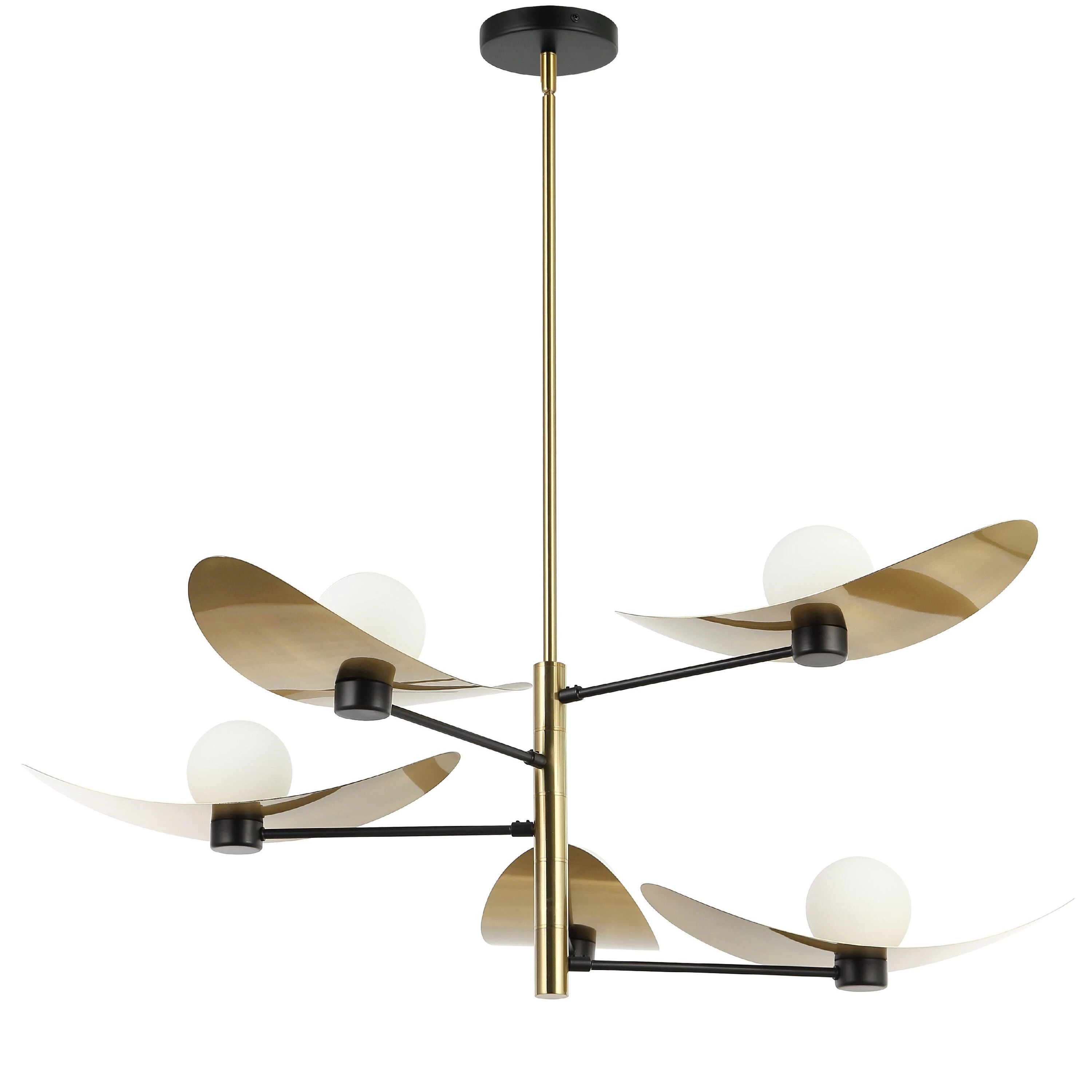 Dainolite Christobel Brass Seeded glass Metal Chandelier one_size | CBL-405C-AGB-MB | Lowe's