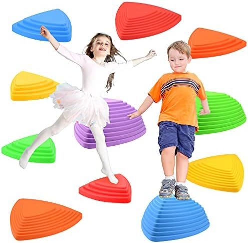 Gentle Monster Stepping Stones for Kids, Set of 11 pcs (8 pcs Available) for Balance with Non-Sli... | Amazon (US)