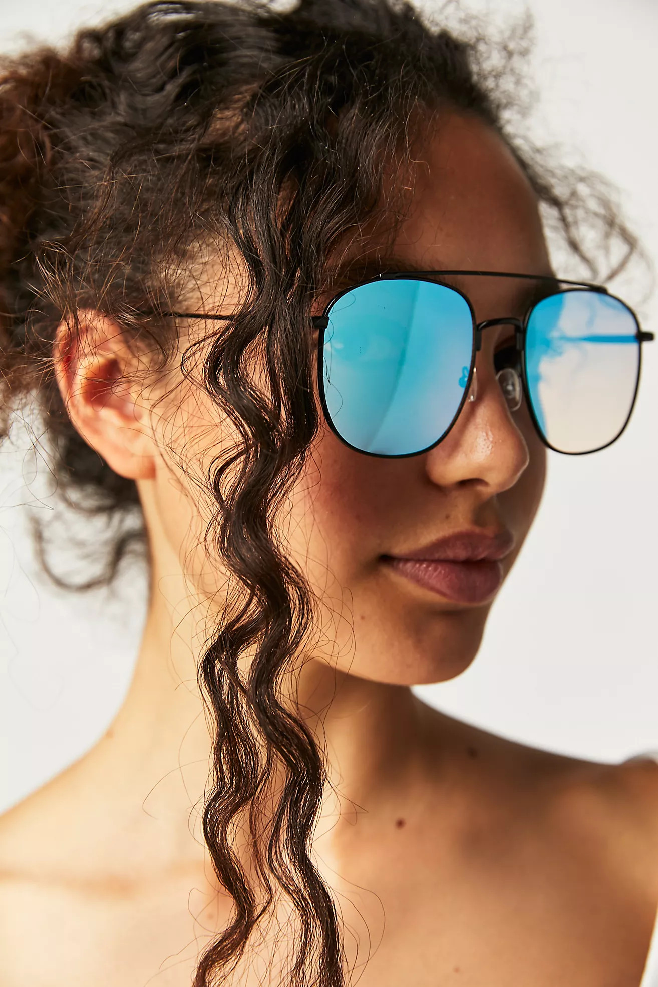 Georgiana Aviator Sunglasses | Free People (Global - UK&FR Excluded)