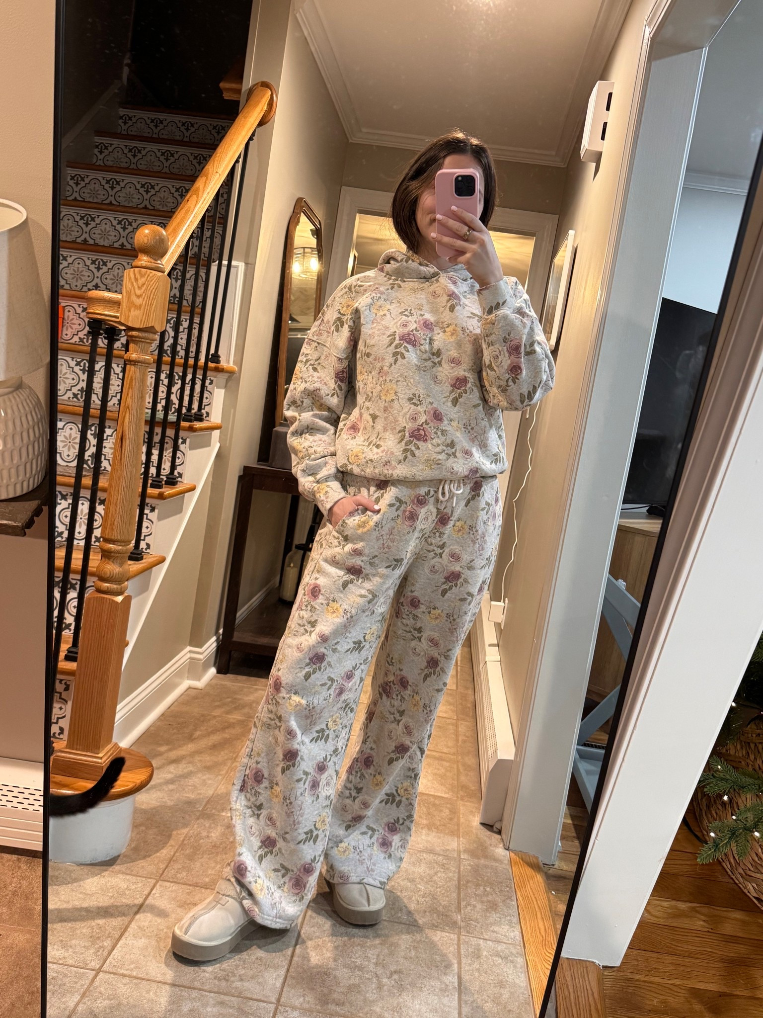 Obsessed with this matching set! The pants are currently on sale

I’m wearing size M in both!! I linked other styles in this same pattern too 

#LTKFindsUnder100 #LTKSaleAlert #LTKFindsUnder50