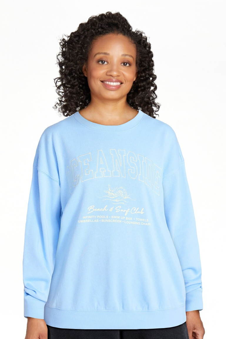 No Boundaries Graphic Crewneck Sweatshirt, Women's and Women's Plus Sizes XXS-4X | Walmart (US)