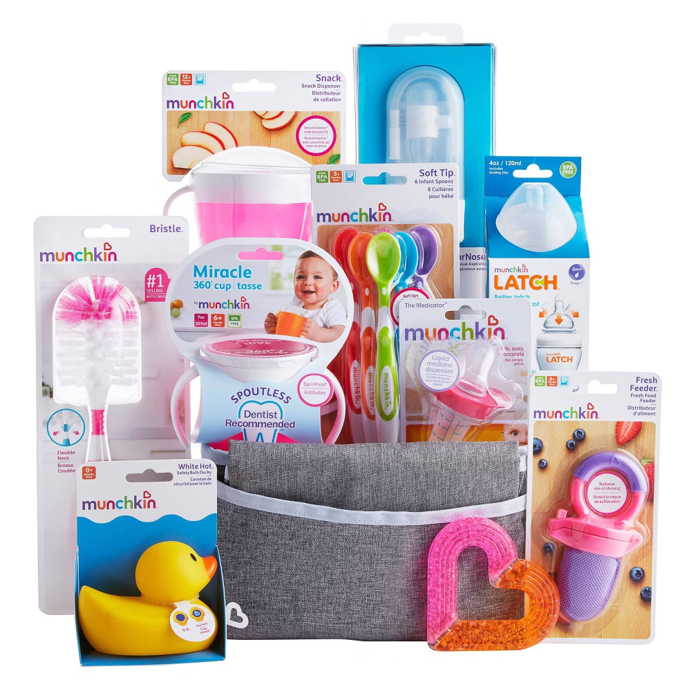 Munchkin Hello Baby Gift Basket - Pink | Target