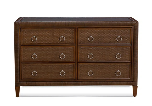 Birch Lane™ Warwick 6-Drawer Wicker Dresser | Wayfair | Wayfair North America