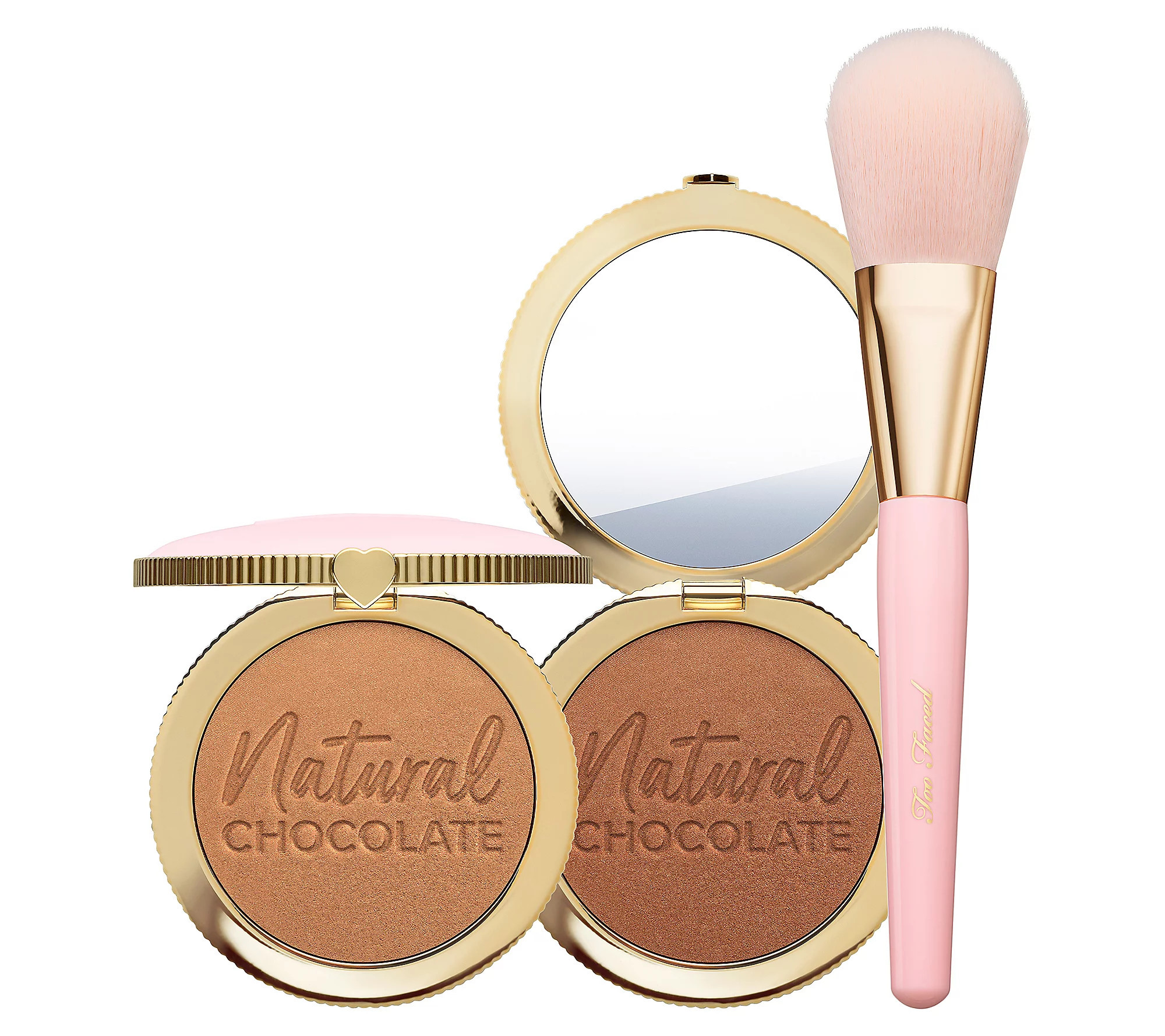 Too Faced Chocolate Soleil: Natural Bronzer Duo & Brush | QVC