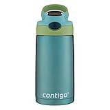 Contigo Kids Stainless Steel Water Bottle with Redesigned AUTOSPOUT Straw, 13 oz, Ocean | Amazon (US)