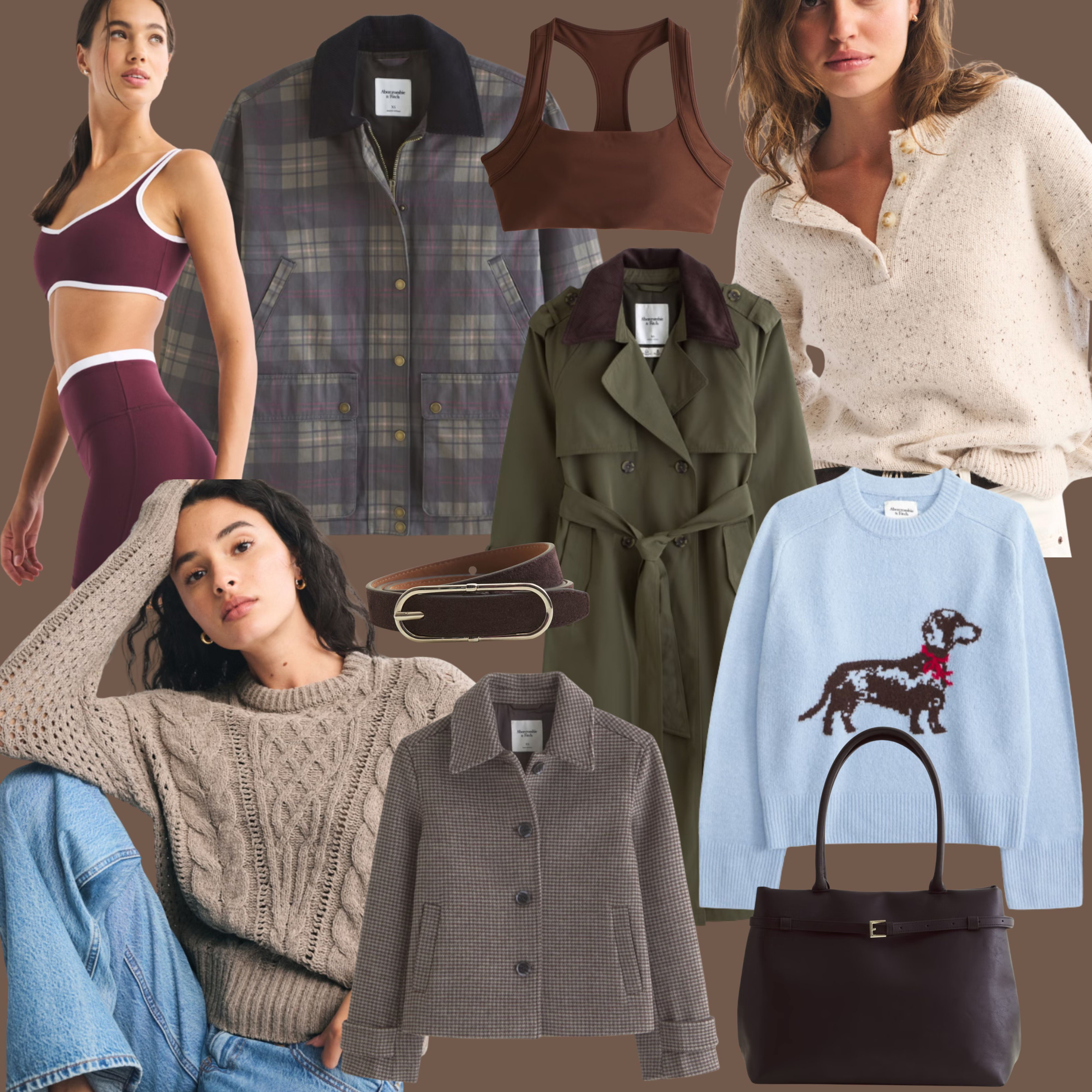 Abercrombie new in for Autumn 🍂 Wax jacket, barn jacket and trench coat style for Autumn. Dog jumper, brown bag and cosy knitwear essentials.  

 #LTKFashionMonth #LTKuk #LTKautumn