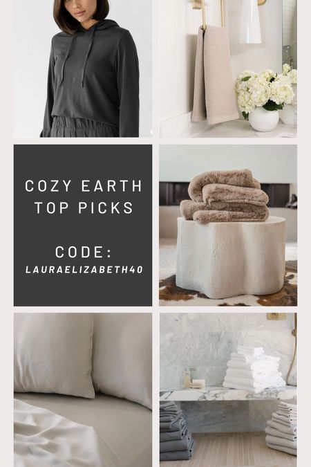 Introducing my top picks from Cozy Earth, all available at an AMAZING 40% off with code LAURAELIZABETH40! Here's why they're essentials:

Perfect Gifts: Whether it's for a mother figure in your life or treating yourself, these picks are the ultimate in luxury comfort.
Gentle on Skin: Crafted from bamboo, they're ideal for sensitive skin.
100 Night Trial: Try them risk-free for 100 nights.
Exclusive Discount: Use my code for an unbeatable deal.
Cool Comfort: From the bamboo sheets to the cozy blanket, they're perfect for regulating temperature and ideal for those experiencing hot flashes.
10-Year Warranty: Plus, the sheets come with a 10-year warranty, ensuring quality and durability.

#LTKhome #LTKsalealert