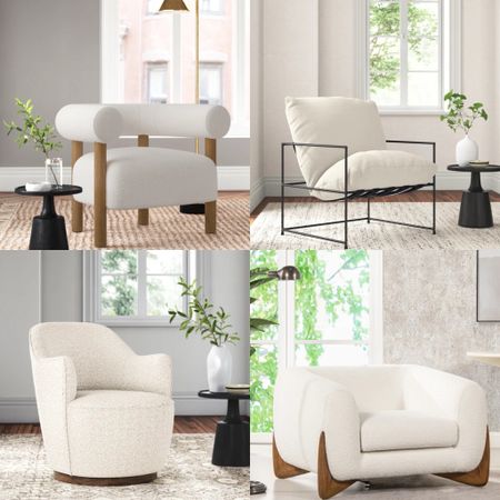 Comfy and unselfconscious chic accent chairs that will elevate any space in your home. 

#LTKHome #LTKSaleAlert #LTKSeasonal
