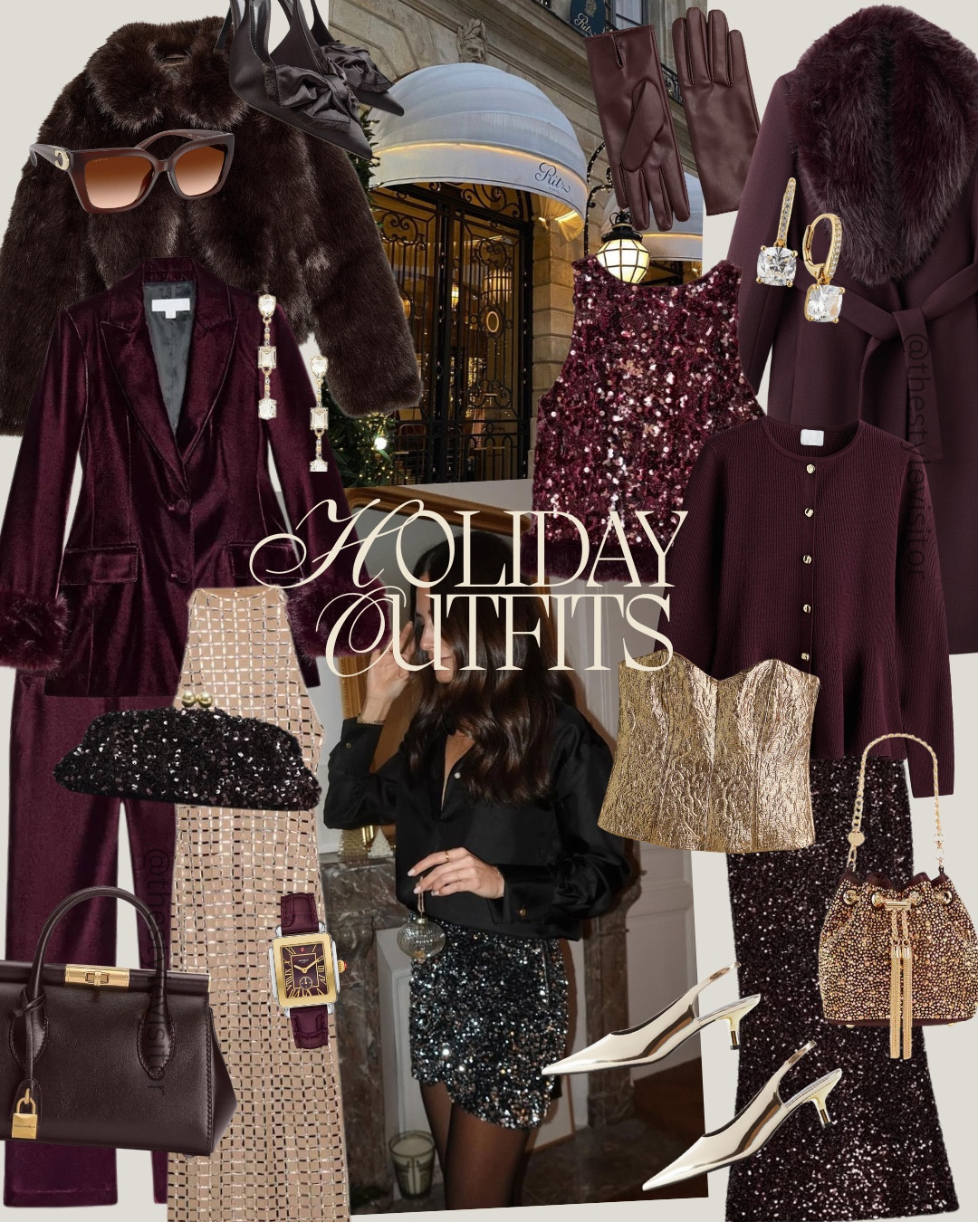 ✨Holiday outfit ideas you can wear to every festive moment this season — from cozy Christmas office parties to cocktail nights, birthday dinners and concert-hall sparkle ✨🍷🎄

Like this post to save it to your favourite folder and come back later to shop.

burgundy coat, sequin skirt, velvet blazer, gold heels, holiday outfit, christmas outfit, cocktail dress, office party look, birthday dinner outfit, winter style, festive fashion, sparkly bag, fur trim coat, party heels, statement earrings, winter glamour, elegant outfits, neutral dress, metallic accessories, holiday dressing 🎀

#LTKHoliday #LTKCyberWeek #LTKSeasonal