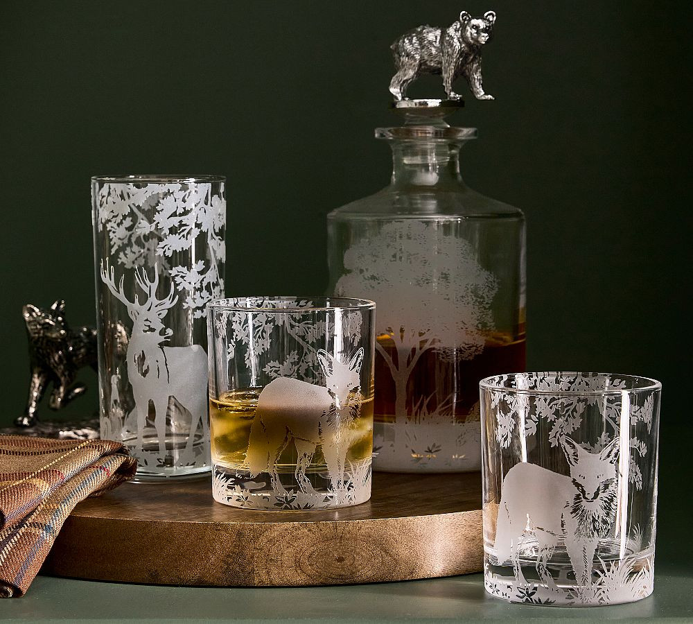 Fantastical Forest Cocktail Glasses | Pottery Barn (US)