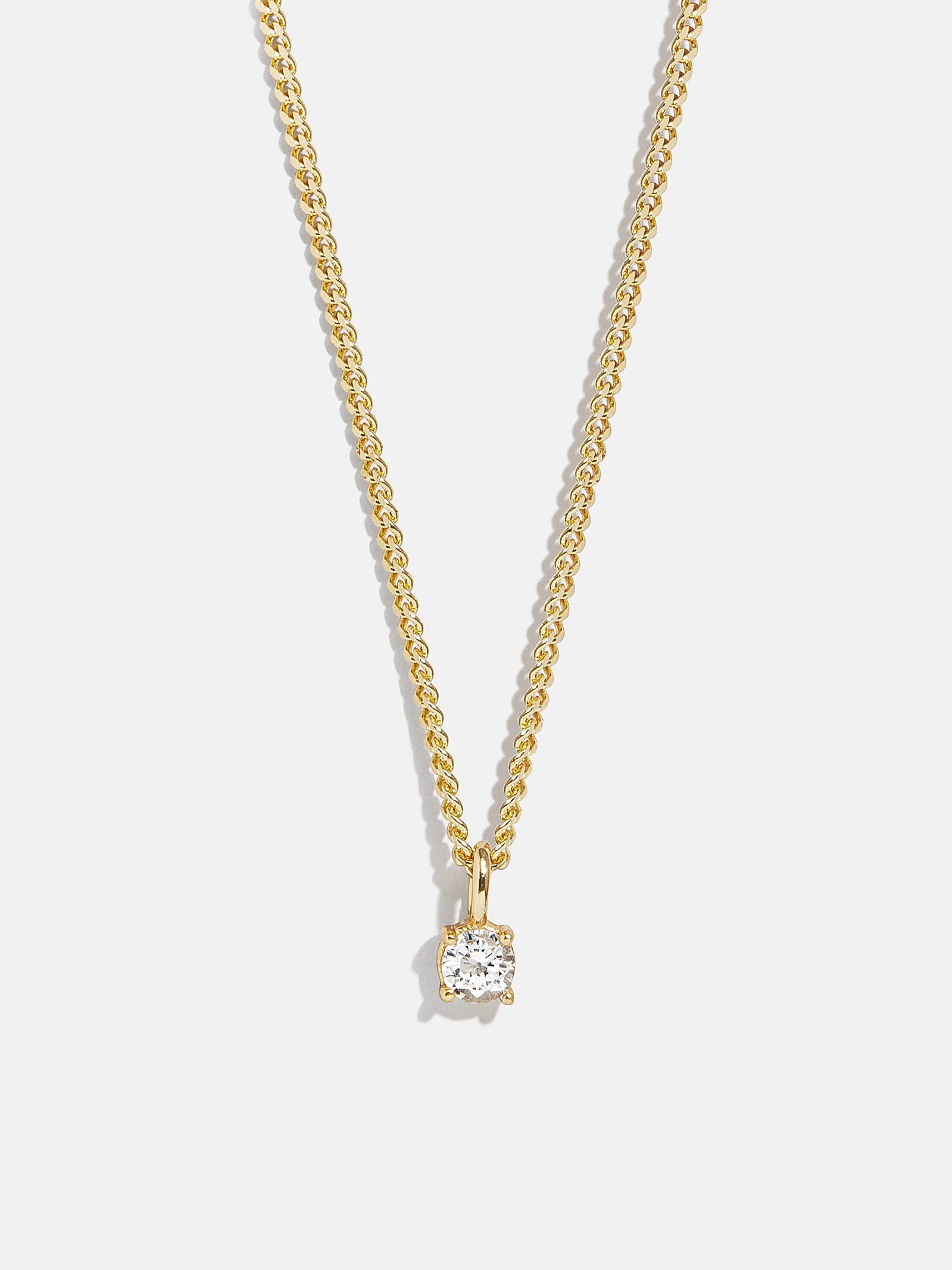 Victoria 18K Gold Necklace - Gold/Pavé | BaubleBar (US)