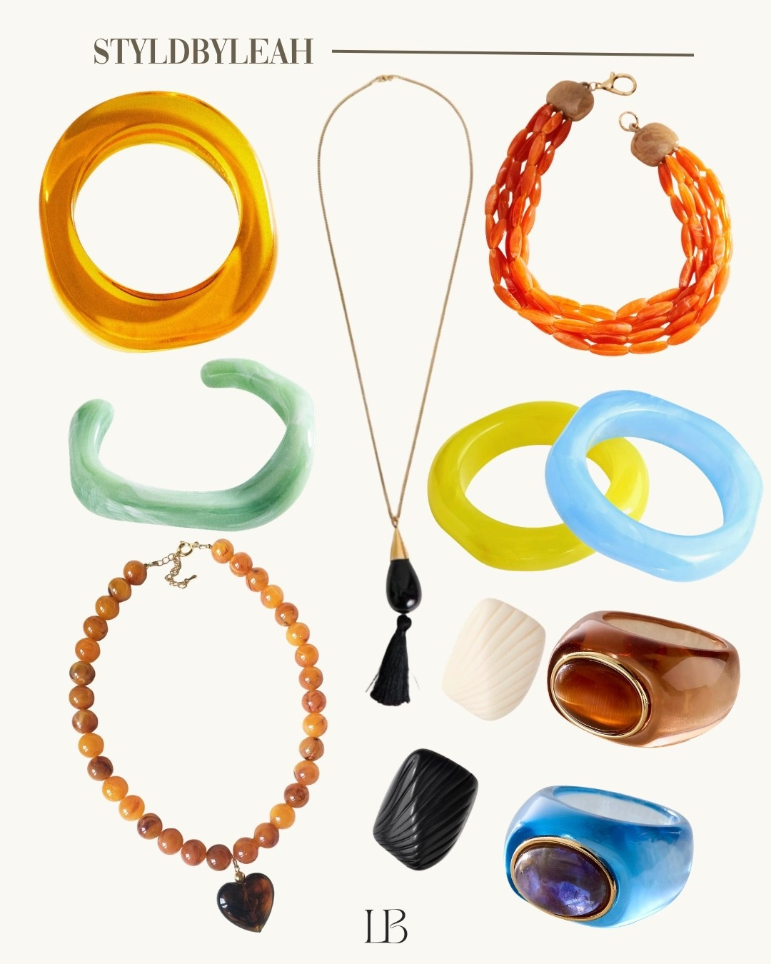Elevate your spring outfit with these fun resin jewelry pieces!! 

Elevated Spring Accessory Trends! 

#LTKootd #LTKSeasonal