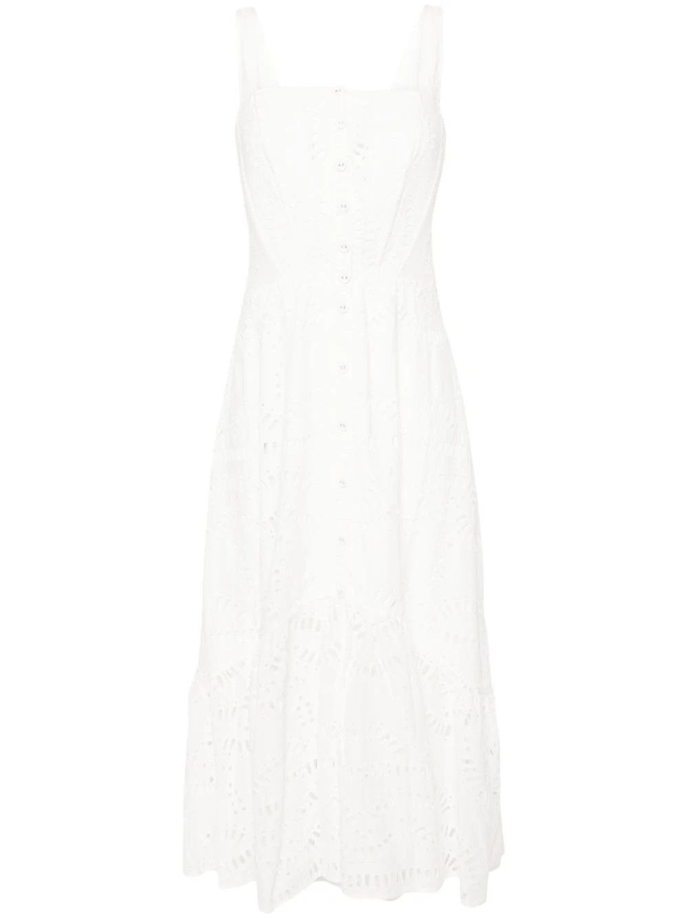 Charo Ruiz Ibiza Nissy embroidered maxi dress - White | Farfetch Global