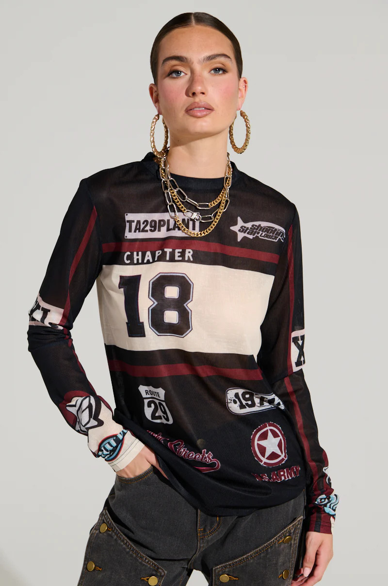 AMERICANA GIRL LONG SLEEVE SHIRT | AKIRA