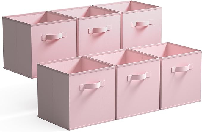 GRANNY SAYS Cube Storage, 13x13 Cube Storage Organizer Bins, Collapsible Storage Bins with Handle... | Amazon (US)
