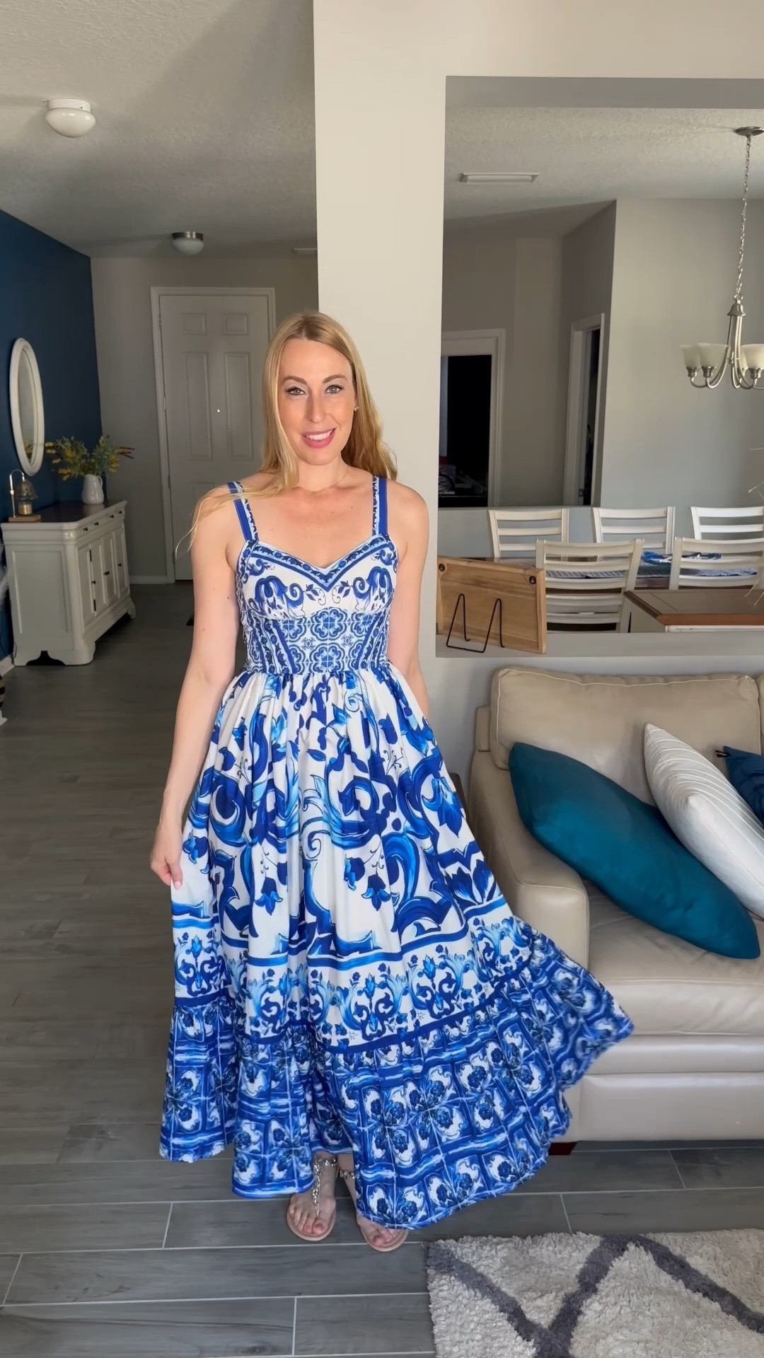 Blue and white vacation dress
💙the dress is beautiful and I love the style of it
💙 it is perfect for vacation and more
💙wearing small in it, fits true to size and I am 5’10”

#LTKFindsUnder50 #LTKStyleTip #LTKWatchNow