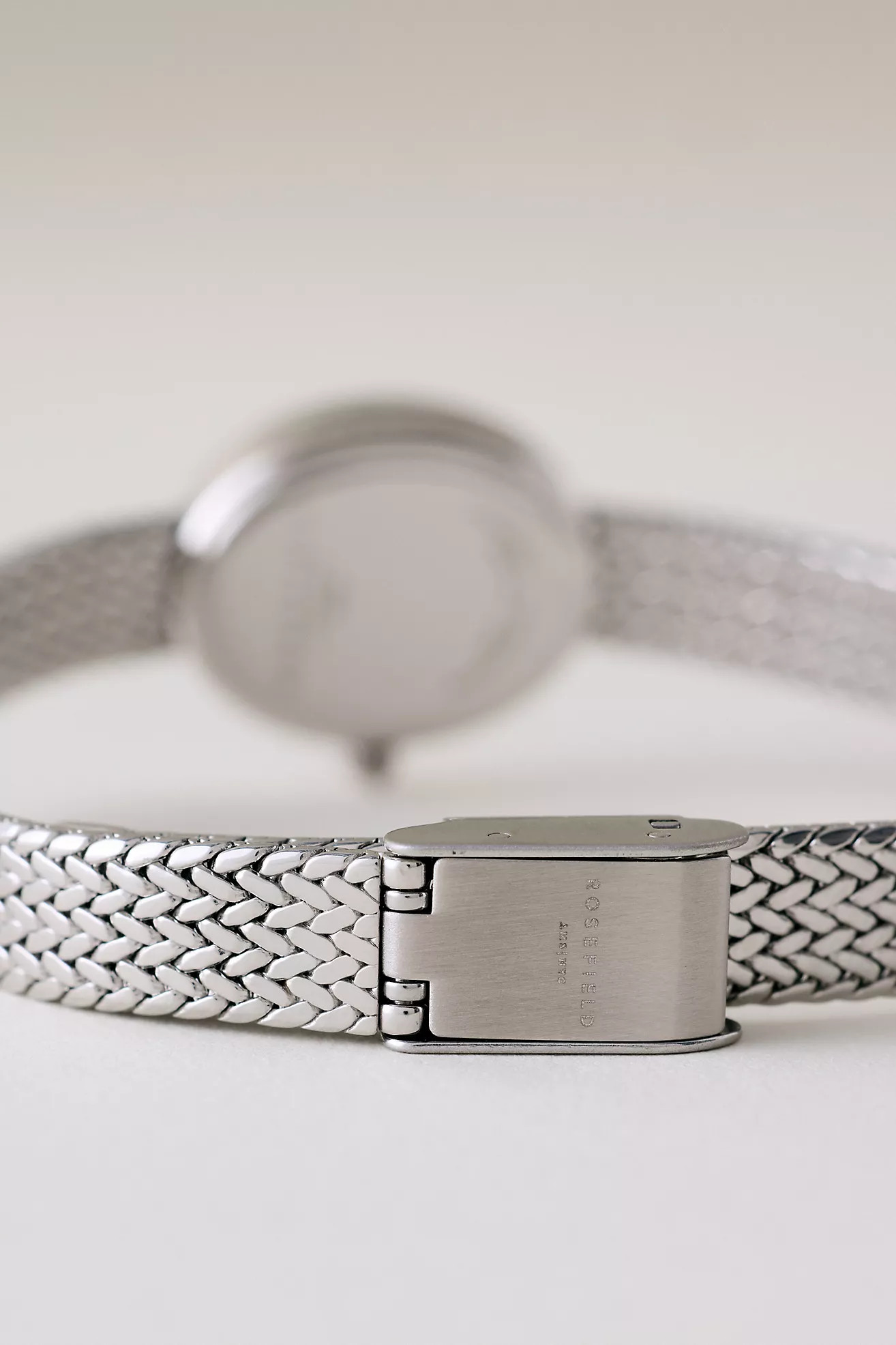 Rosefield Watches Mini Oval Silver Quartz Watch | Anthropologie (UK)