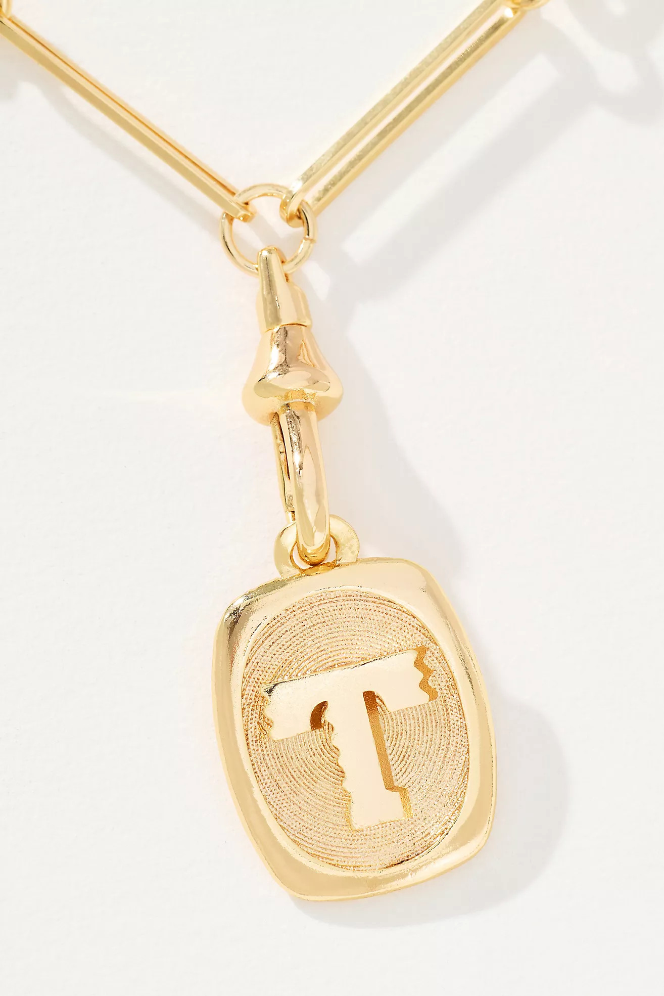 Linked Chain Monogram Pendant Necklace | Anthropologie (US)
