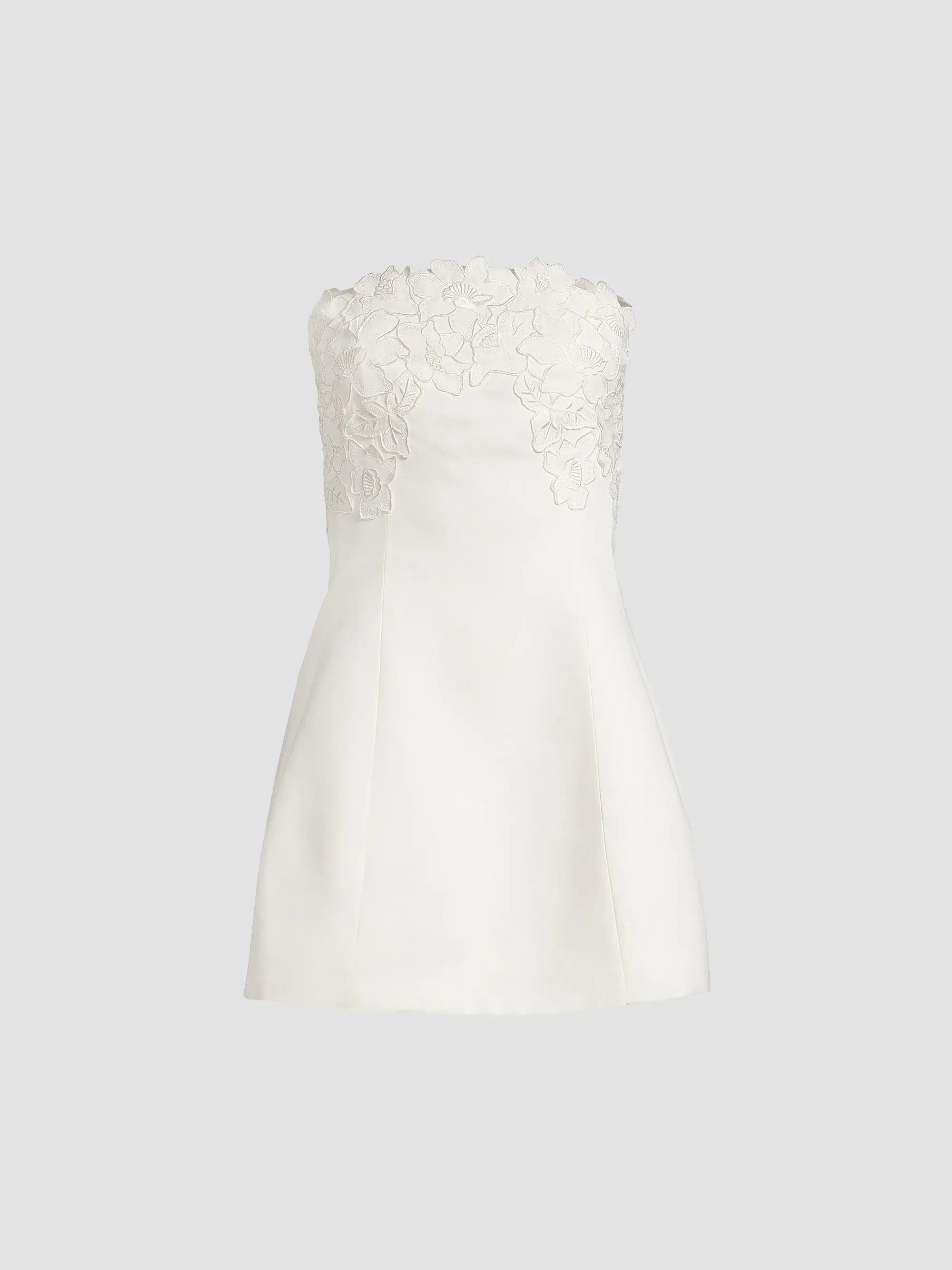Alanna Embroidered Strapless Minidress | Saks Fifth Avenue