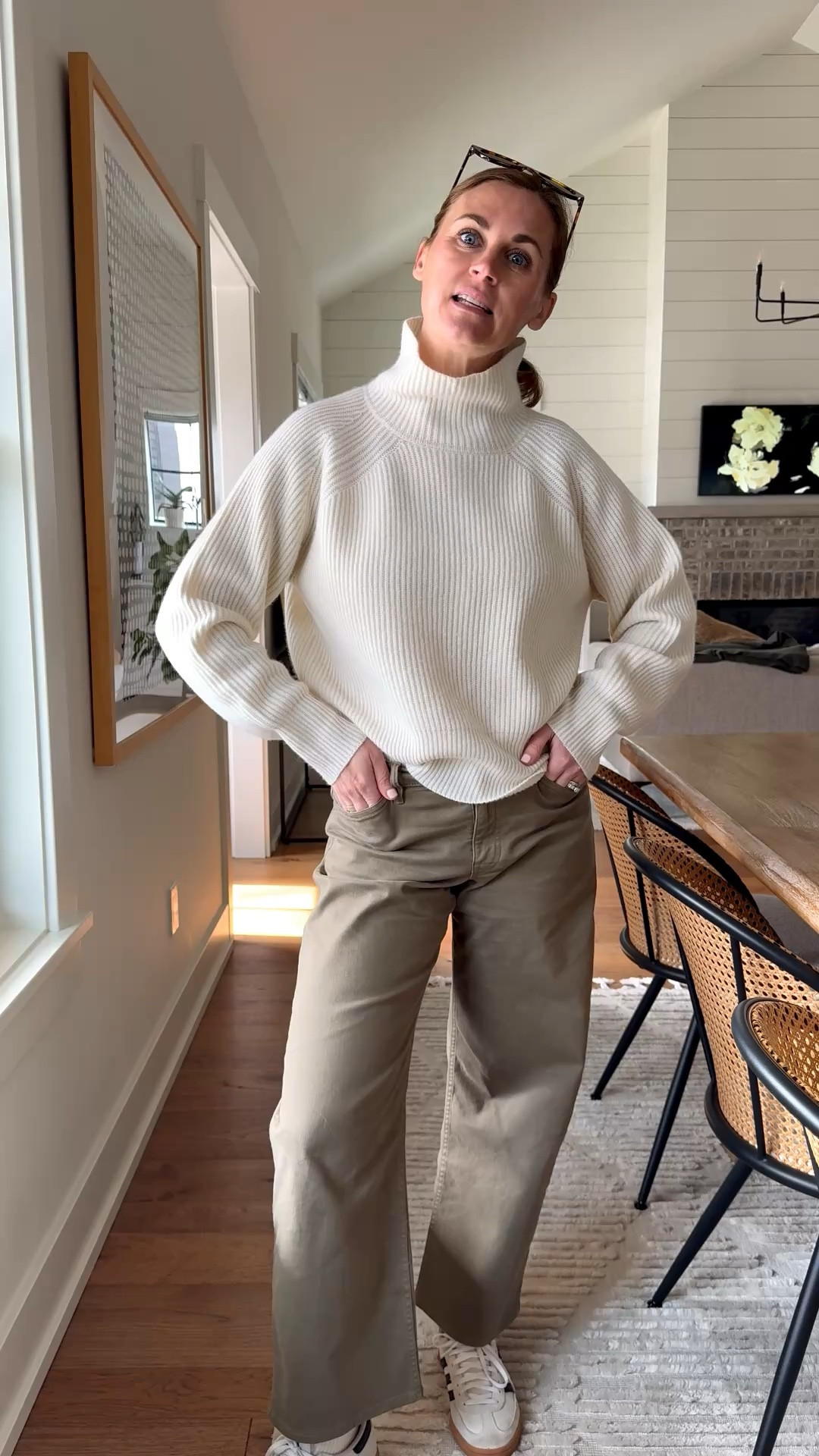 Sweater size small
Pants size 25 - petite for length
Shoes run a half size big

#LTKdayinmylife #LTKgrwm #LTKootd